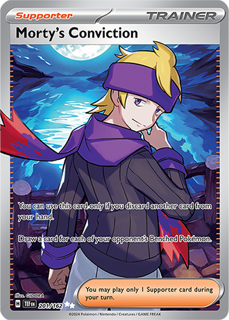 Pokémon TCG: Scarlet & Violet — Temporal Forces  Morty's Conviction 201/162