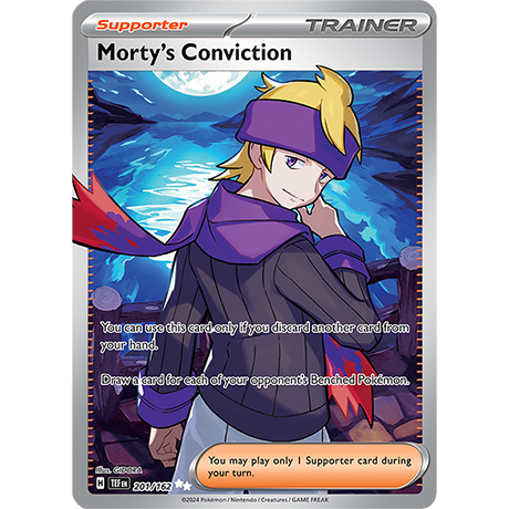 Pokémon TCG: Scarlet & Violet — Temporal Forces  Morty's Conviction 201/162