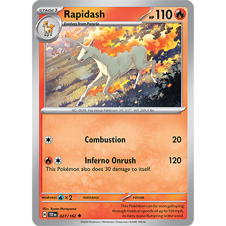 Pokémon TCG: Scarlet & Violet — Temporal Forces Rapidash