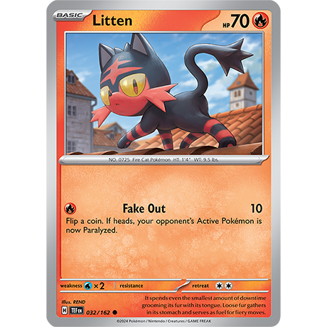 Pokémon TCG: Scarlet & Violet — Temporal Forces Litten