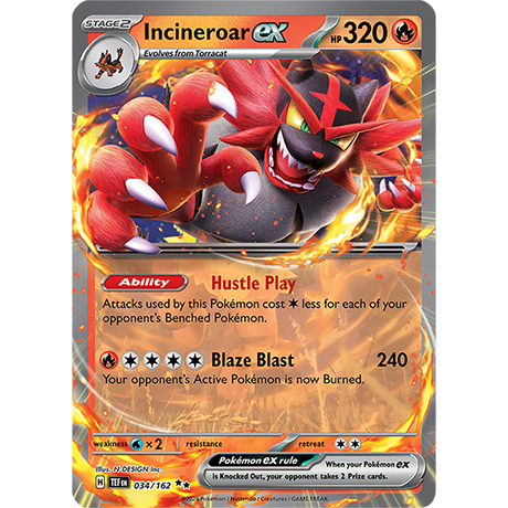 Pokémon TCG: Scarlet & Violet — Temporal Forces Incineroar EX