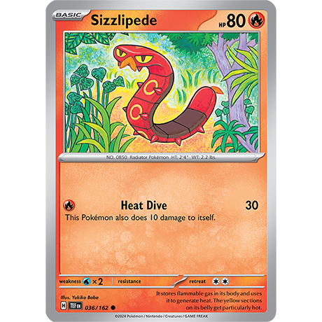 Pokémon TCG: Scarlet & Violet — Temporal Forces Sizzlipede