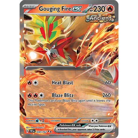 Pokémon TCG: Scarlet & Violet — Temporal Forces Gouging Fire EX