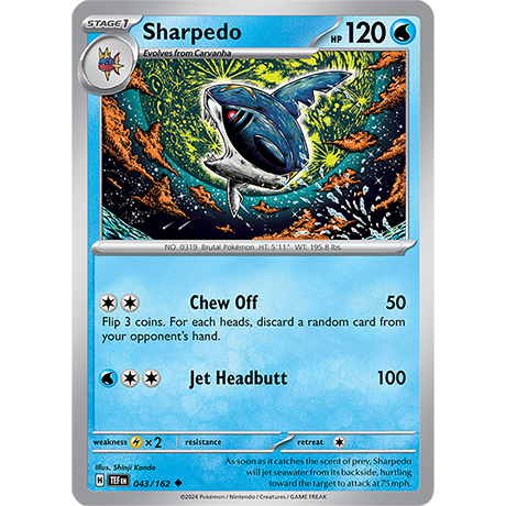 Pokémon TCG: Scarlet & Violet — Temporal Forces Sharpedo