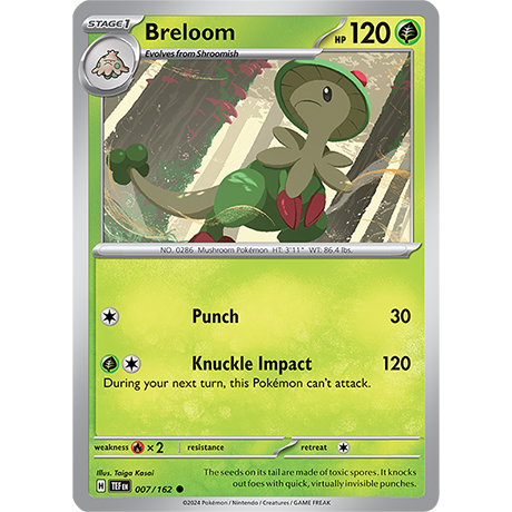 Pokémon TCG: Scarlet & Violet — Temporal Forces Breloom
