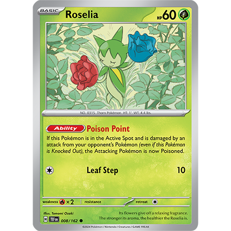 Pokémon TCG: Scarlet & Violet — Temporal Forces Roselia