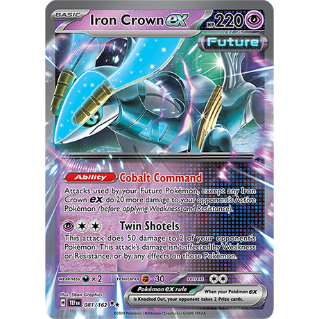 Pokémon TCG: Scarlet & Violet — Temporal Forces Iron Crown EX 081/162