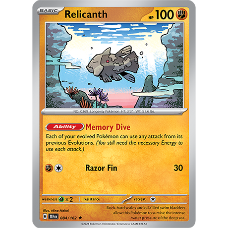Pokémon TCG: Scarlet & Violet — Temporal Forces Relicanth