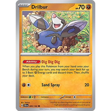 Pokémon TCG: Scarlet & Violet — Temporal Forces Drilbur