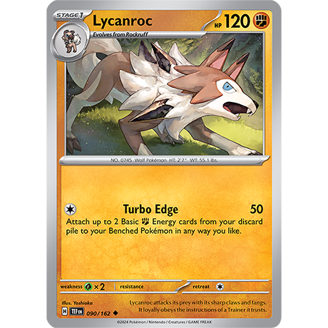 Pokémon TCG: Scarlet & Violet — Temporal Forces Lycanroc