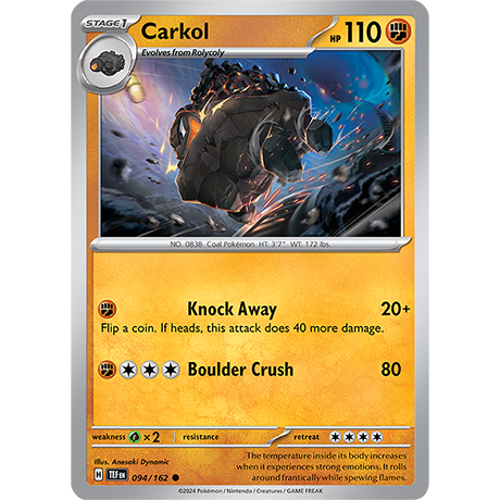 Pokémon TCG: Scarlet & Violet — Temporal Forces Carkol