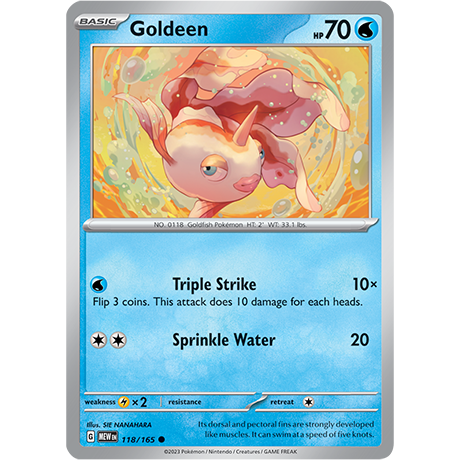 Goldeen - 118/165 - SV: Scarlet & Violet 151 (MEW)  RH