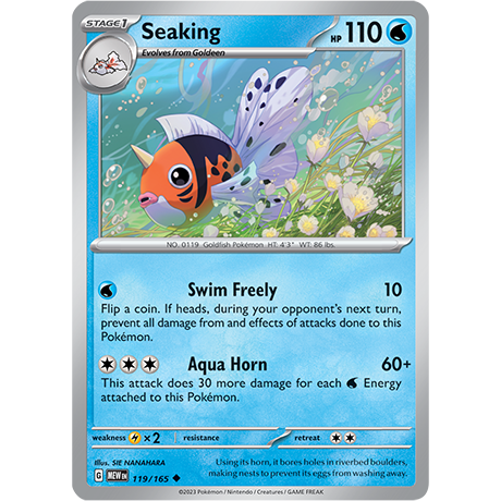 Seaking - 119/165 - SV: Scarlet & Violet 151 (MEW)  RH