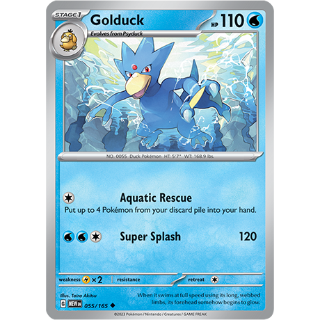 Golduck - 055/165 - SV: Scarlet & Violet 151 (MEW)  RH