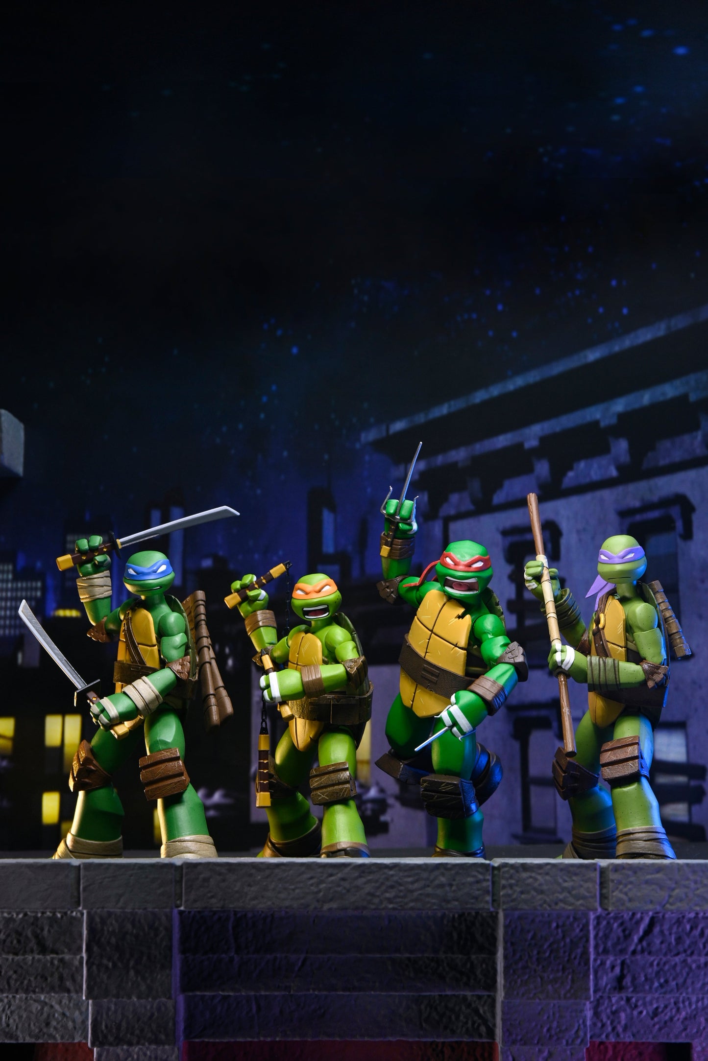 Teenage Mutant Ninja Turtles (2012 Cartoon) - Ultimate Leonardo, Donatello, Michelangelo & Raphael 7" Scale Action Figure Bundle