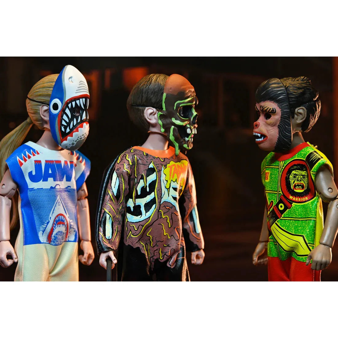 Ben Cooper Costume Kids Collection - Series 7 Costumed Action Figure Bundle (Godzilla, Jaws, Warrior, Tarman, The Fly)