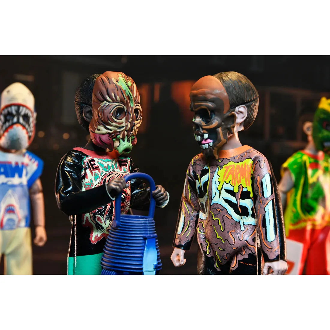 Ben Cooper Costume Kids Collection - Series 7 Costumed Action Figure Bundle (Godzilla, Jaws, Warrior, Tarman, The Fly)