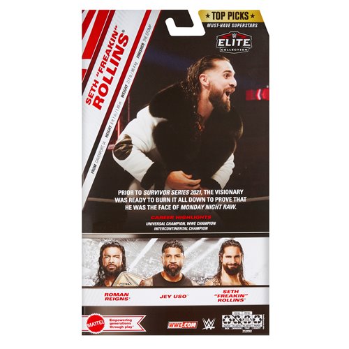 WWE Elite 2025 Top Picks Seth Rollins Action Figure