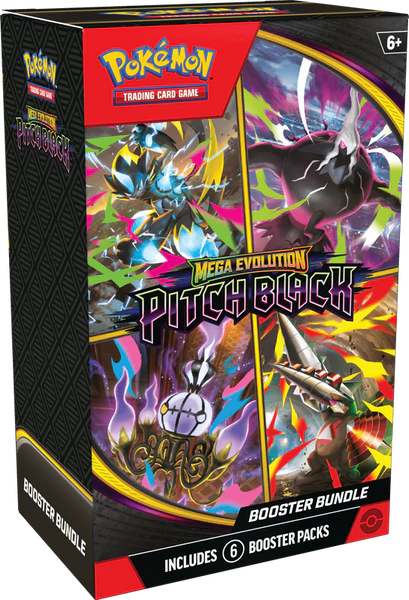 Pokémon TCG: Mega Evolution Pitch Black Pokémon Booster Bundle (4 Per Customer)
