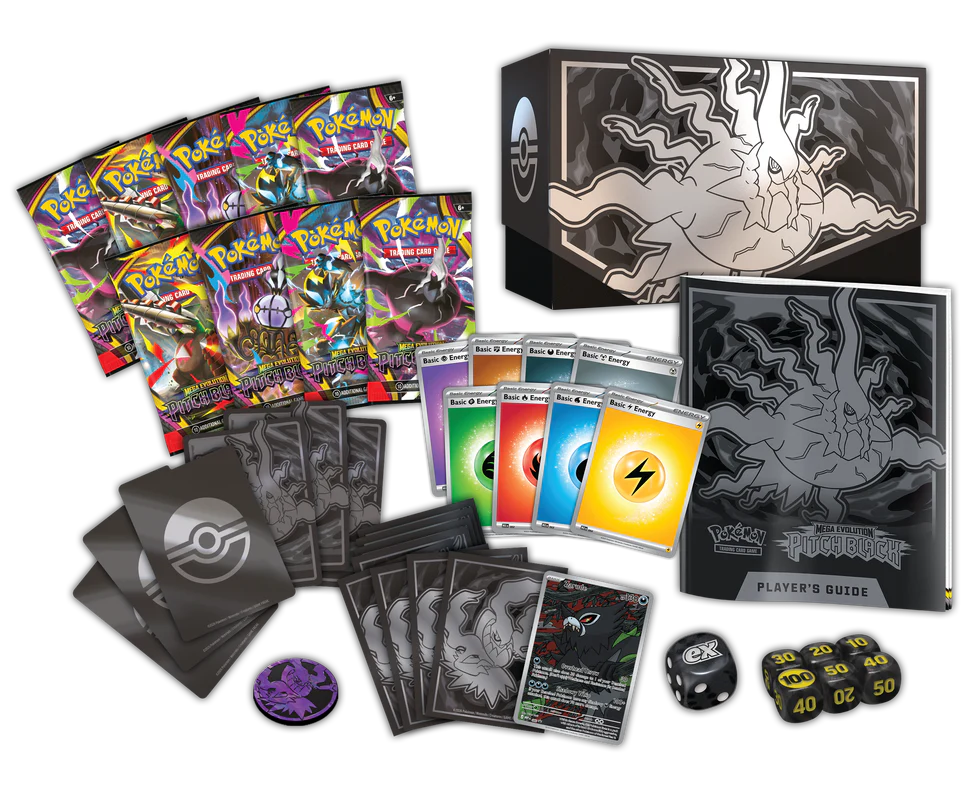 Pokémon TCG: Mega Evolution Pitch Black Pokémon Elite Trainer Box (2 Per Customer)