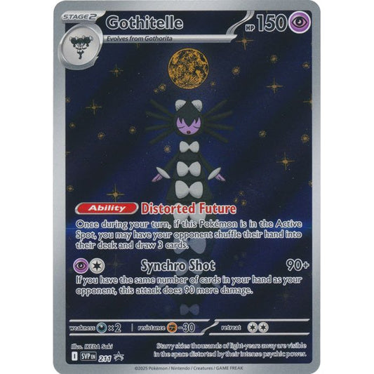 Pokémon TCG Black Bolt & White Flare Gothitelle Tech Sticker Promo SVP 211