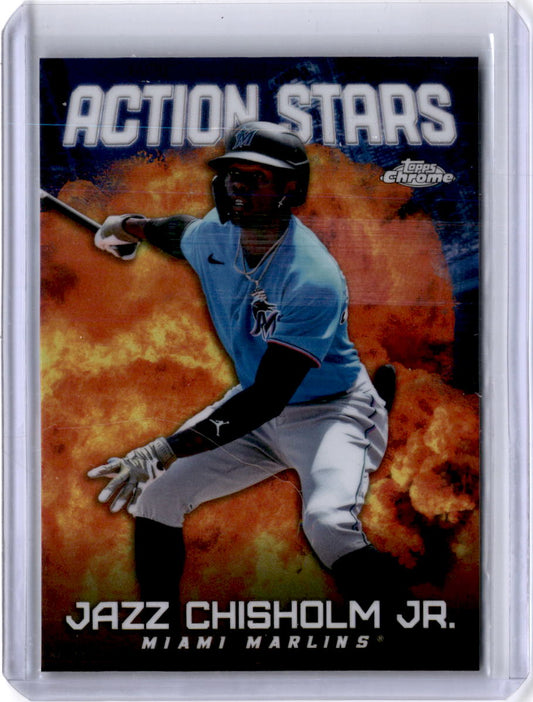 2023 Topps Chrome Action Stars Jazz Chisholm Jr. #ASC-30
