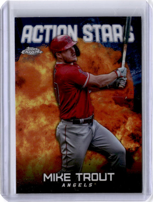2023 Topps Chrome Action Stars Mike Trout Angels #ASC-29