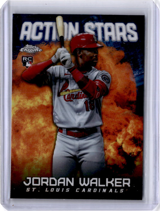 2023 Topps Chrome Action Stars Jordan Walker Cardinals #ASC-12