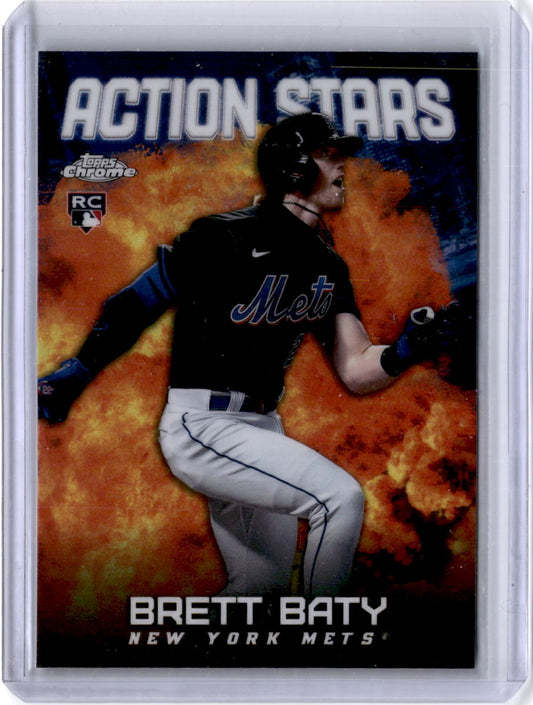 2023 Topps Chrome Action Stars Brett Baty New York Mets #ASC-11