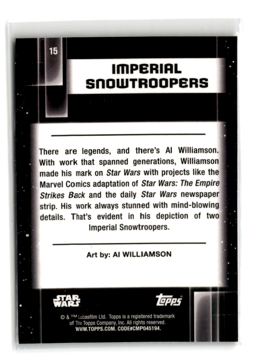 2021 Topps Star Wars Galaxy Chrome Imperial Storm Troopers #15