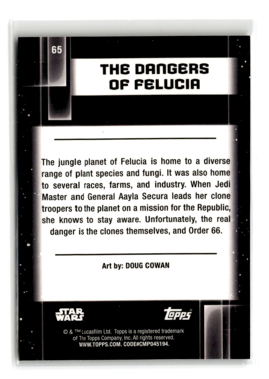 2021 Topps Star Wars Galaxy Chrome The Dangers Of Felucia #65