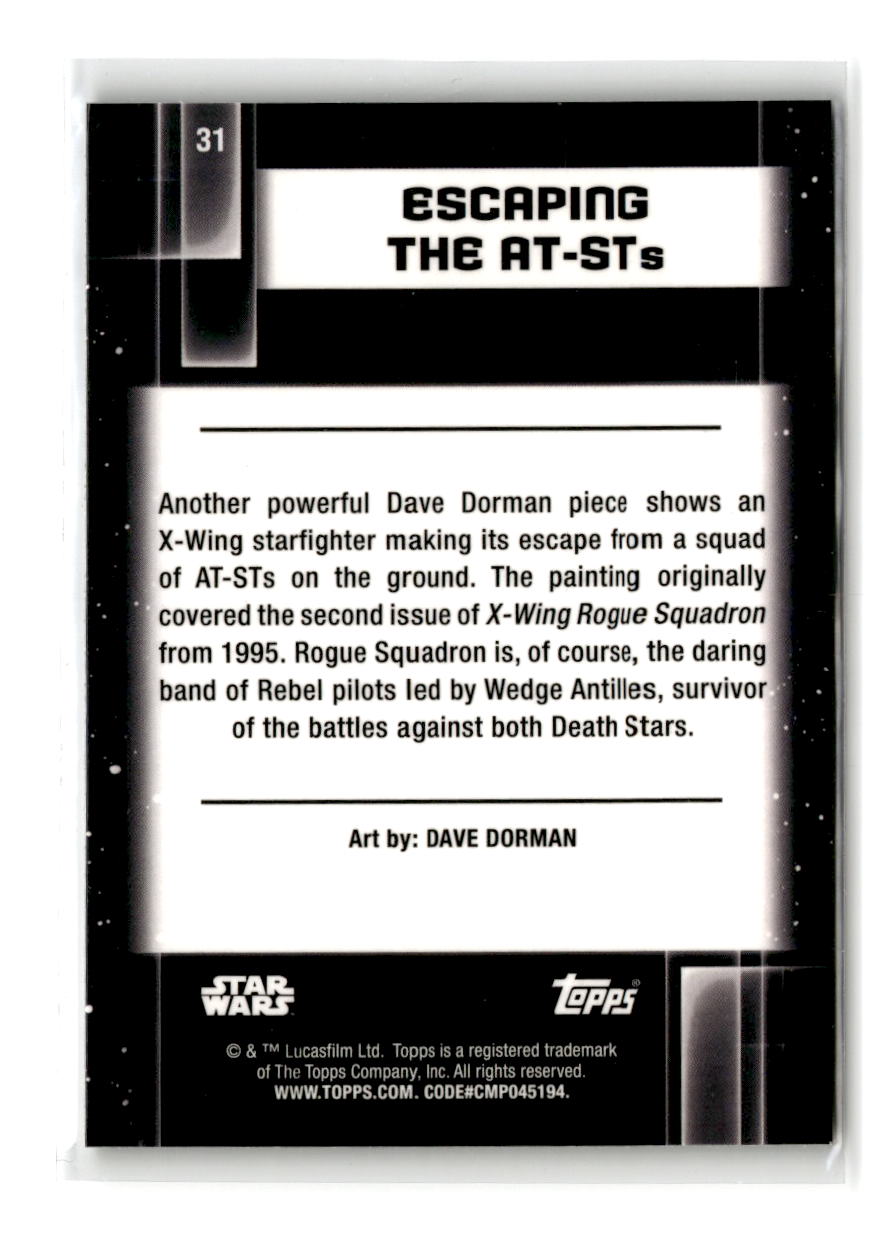 2021 Topps Star Wars Galaxy Chrome Escaping the AT-ST's #31