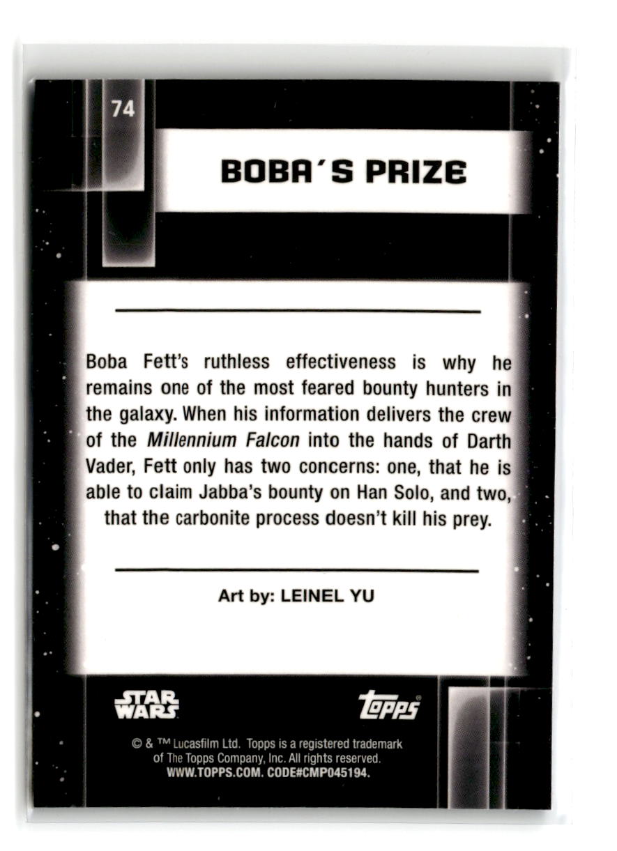 2021 Topps Star Wars Galaxy Boba's Prize #74
