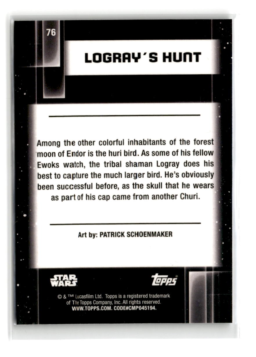 2021 Topps Star Wars Galaxy Logray's Hunt #76