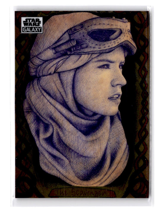2021 Topps Star Wars Galaxy Rey The Scavenger #57