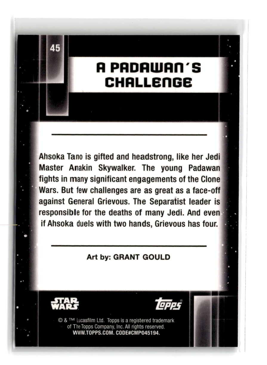2021 Topps Star Wars Galaxy A Padawan's Challenge #45