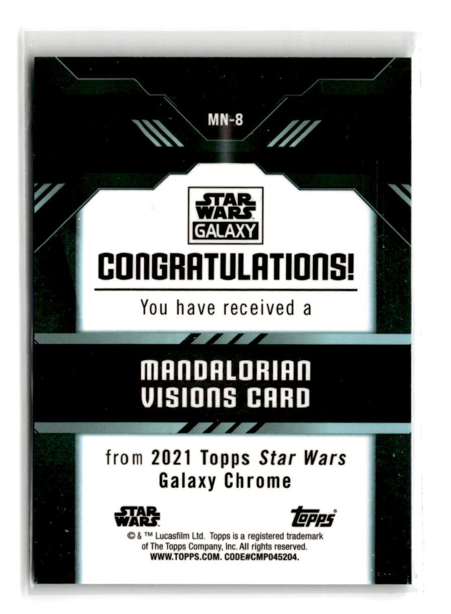 2021 Topps Star Wars Galaxy Mandalorian's Vision Card MN-8