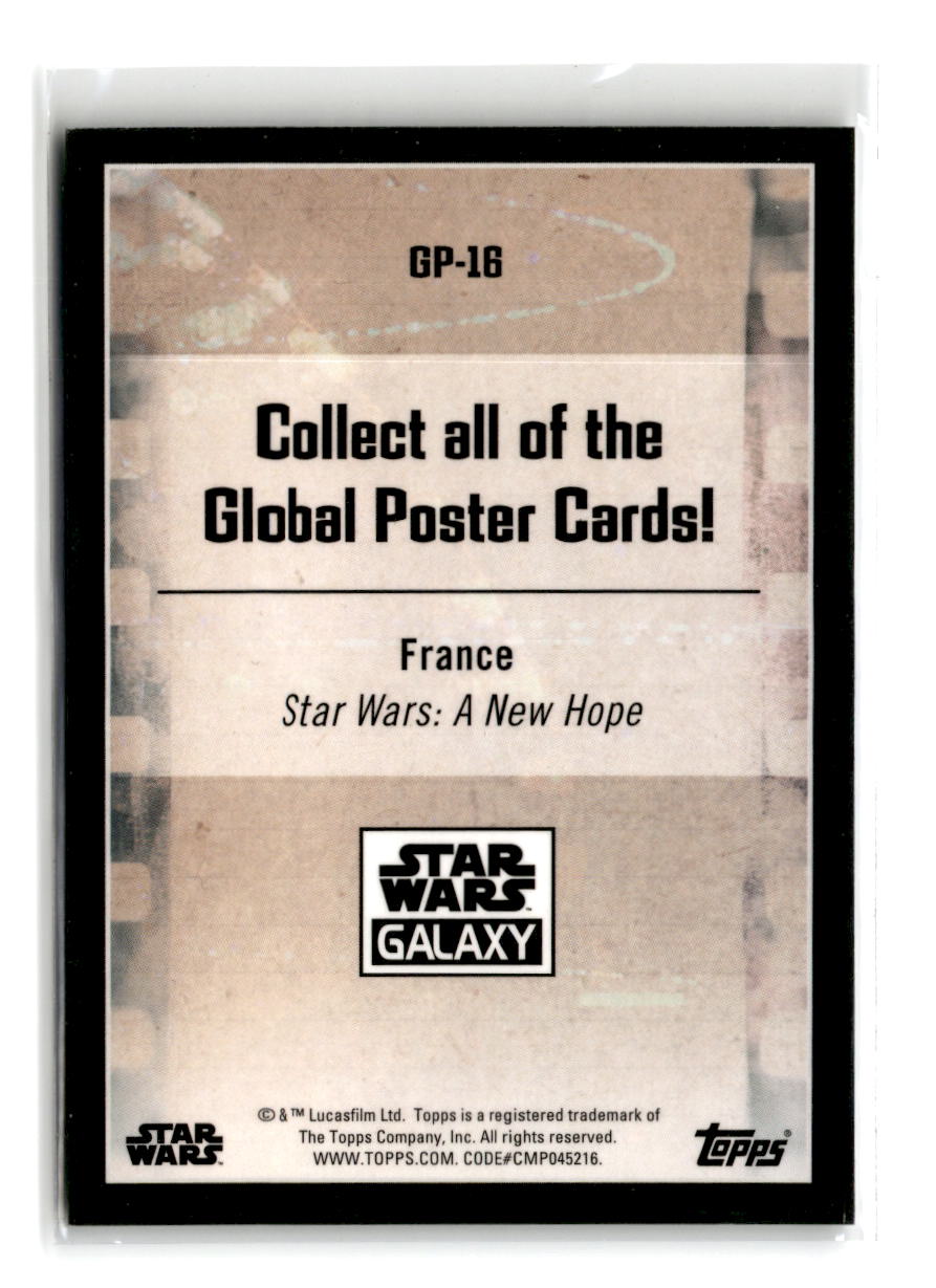 2021 Topps Star Wars Galaxy Global Poster Cards France GP-18
