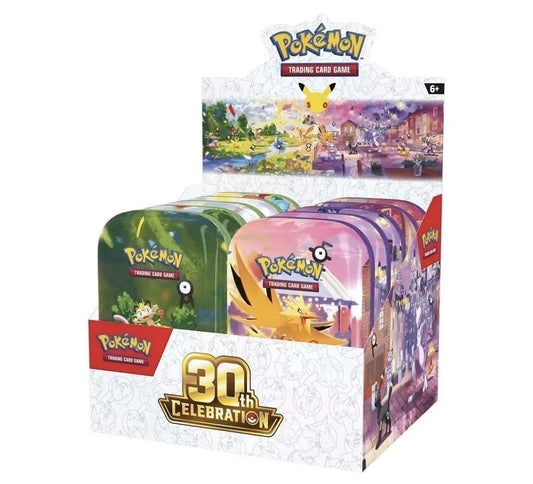 Pokemon 30th Celebration Mini Tin (10ct) (Oct 2 Release)