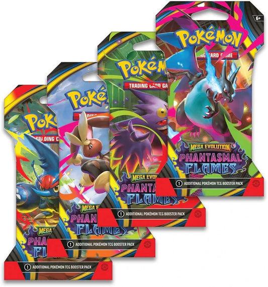 Pokemon Phantasmal Flames Sleeved Pack Art Set x 4