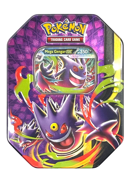 Pokemon TCG Mega Moonlit Tin Mega Gengar EX & Mega Clefable EX Bundle