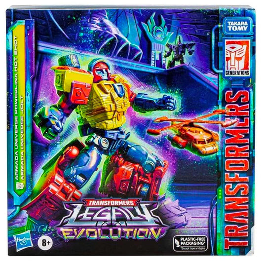 Transformers Legacy Evolution Armada Universe Powerlinx Hot Shot & Minicon Jolt