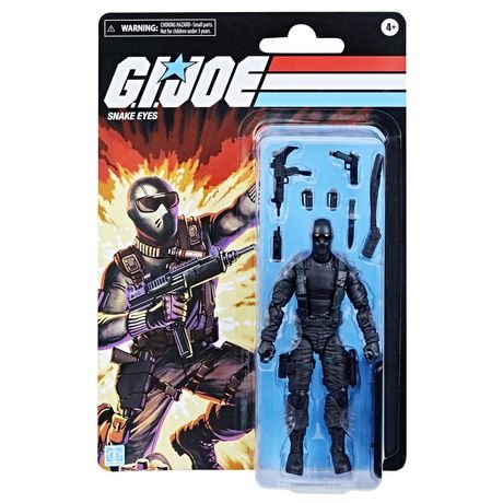 G.I. Joe Classified Series Retro Cardback 6" Snake Eyes Walmart Exclusive - Redshift7toys.com