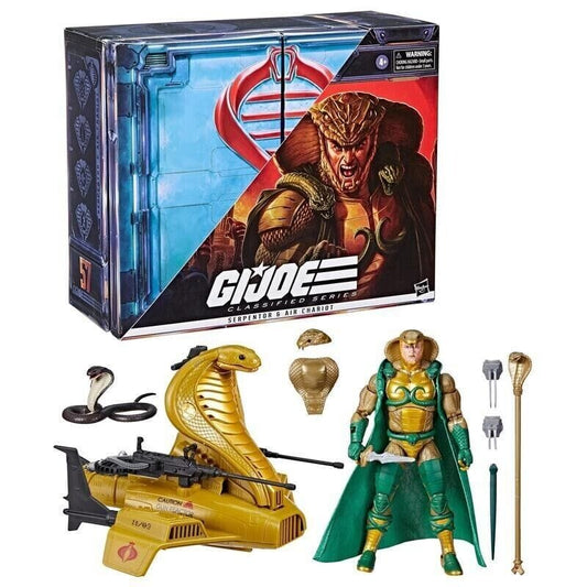 G.I. Joe Classified Series Serpentor & Air Chariot Action Figure - Redshift7toys.com