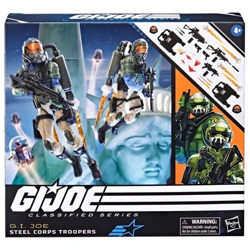 G.I. Joe Classified Series Steel Corps Troopers 6-Inch Action Figure 2-Pack - Redshift7toys.com