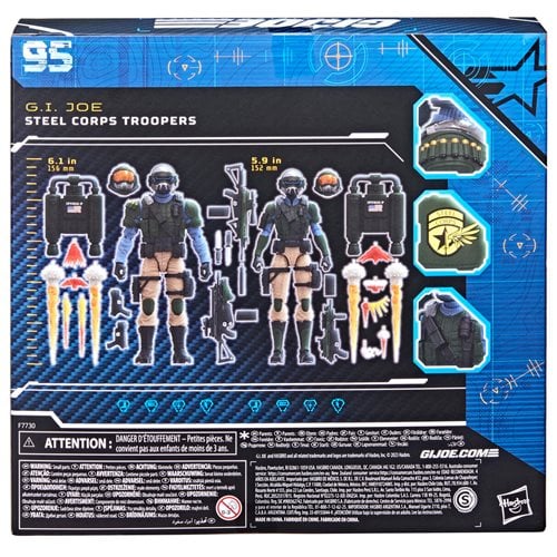 G.I. Joe Classified Series Steel Corps Troopers 6-Inch Action Figure 2-Pack - Redshift7toys.com