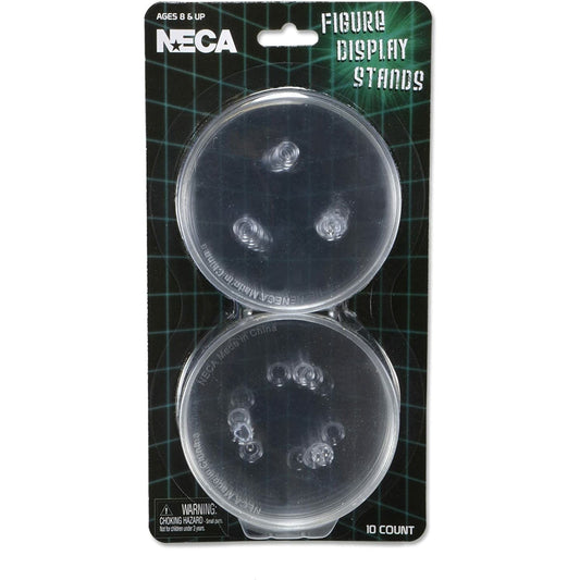 NECA Action Figure Black Display Stand 10-Pack (Clear) - Redshift7toys.com