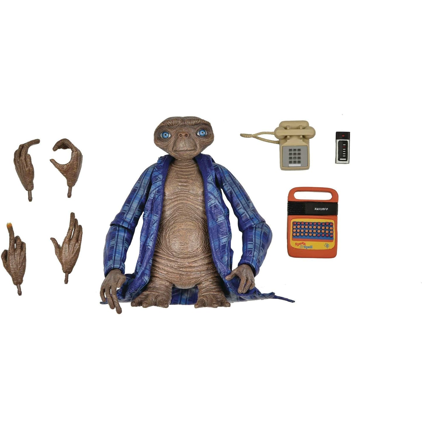 NECA E.T. The Extra Terrestrial Ultimate 7 Inch Action Figure Telepathic 40th Anniversary - Redshift7toys.com