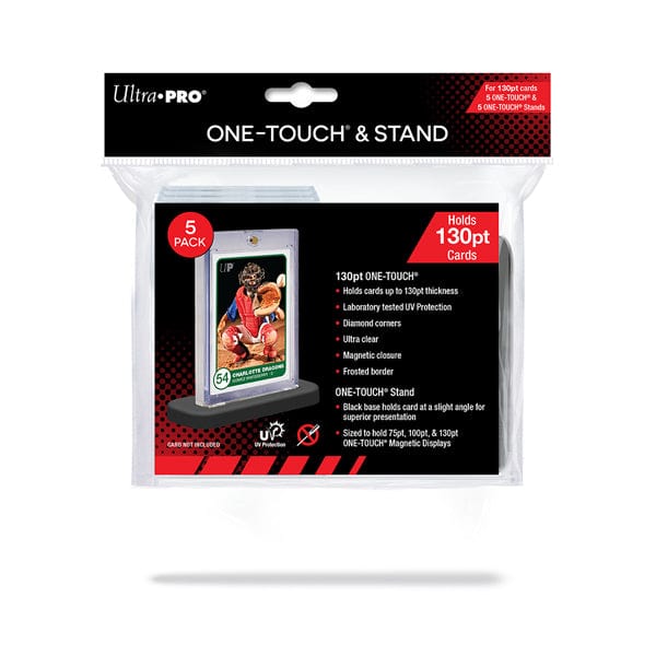 ONE-TOUCH 3x5 UV 130pt 5-PACK & 5 STANDS - Redshift7toys.com