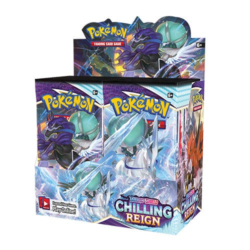 Pokemon Sword & Shield 6 Chilling Reign Sealed Booster Box - Redshift7toys.com